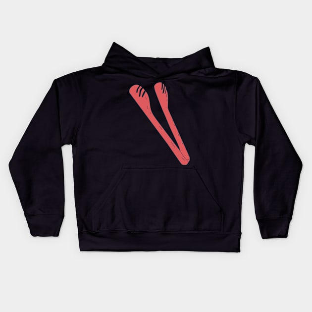 Chinese Buffet - Dinner Tongs - All You Can Eat Kids Hoodie by DeWinnes